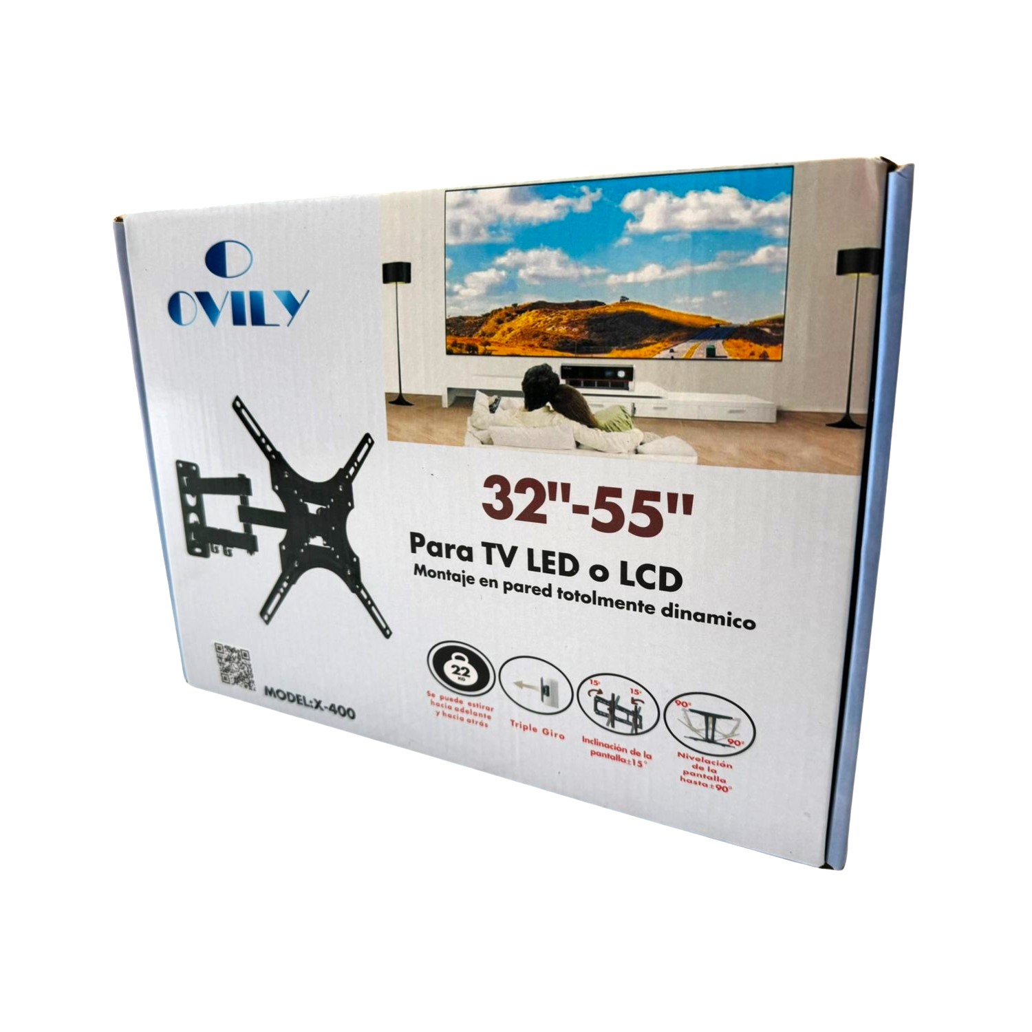 Soporte Universal O OVILY X-400 Para TV LED O LCD De 32 - 55 Pulgadas