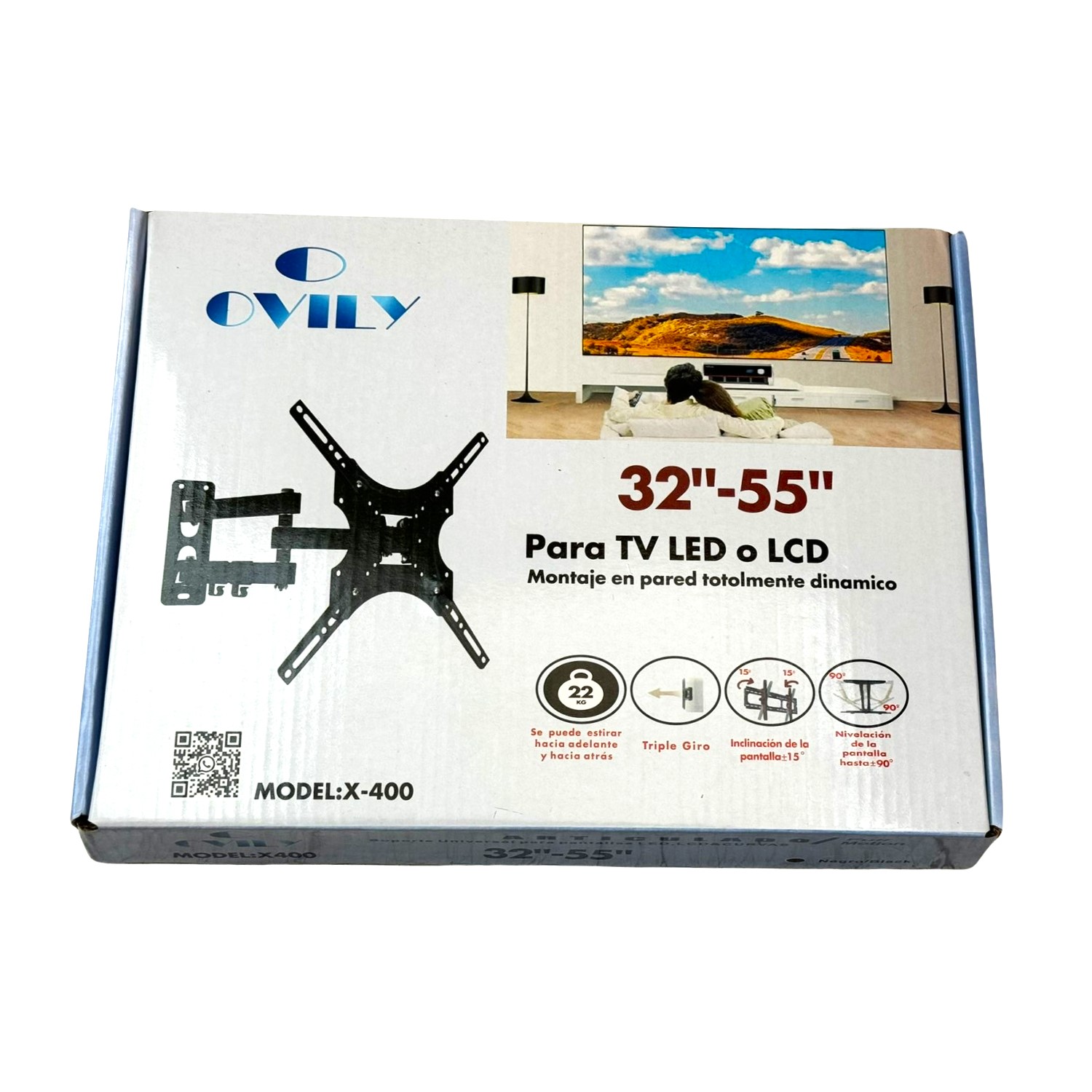 Soporte Universal O OVILY X-400 Para TV LED O LCD De 32 - 55 Pulgadas
