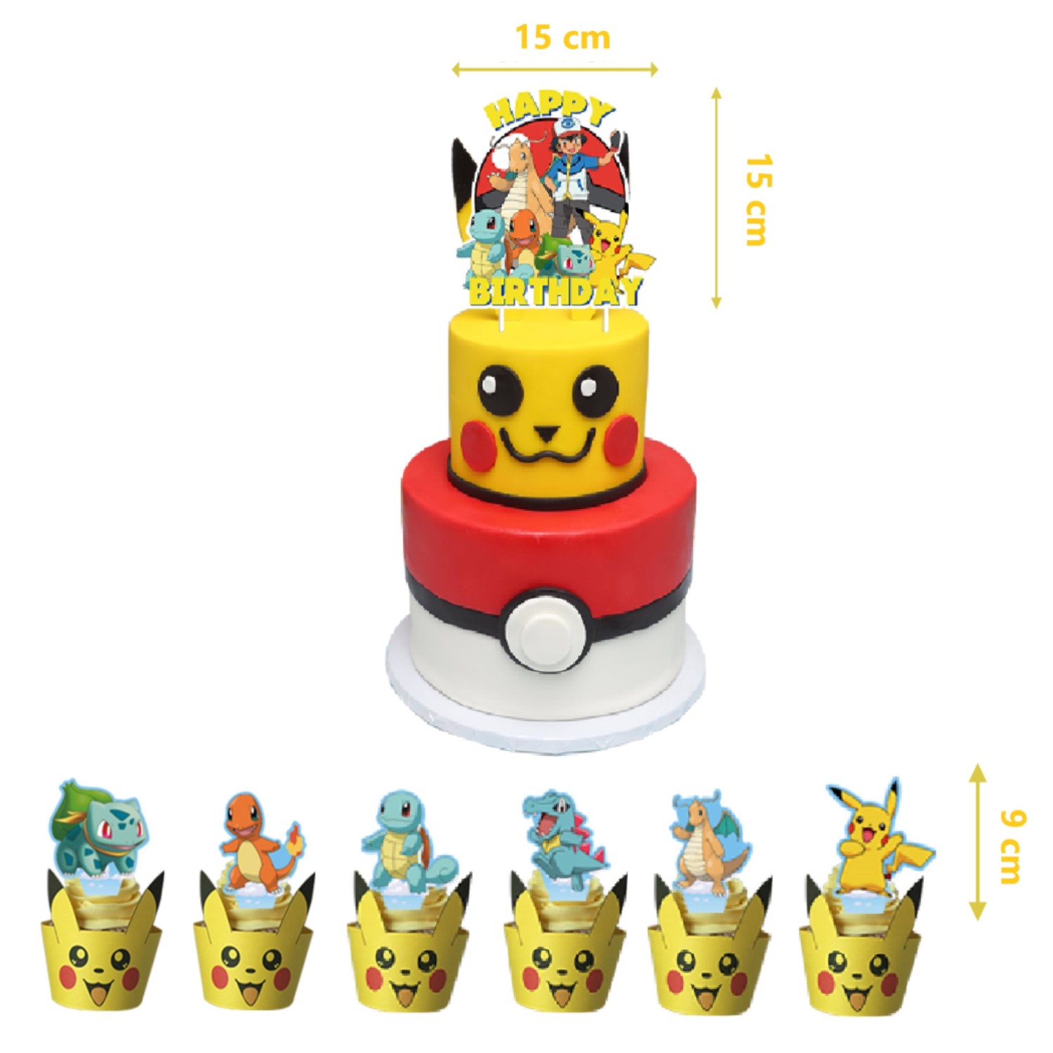 Globos Cumpleaños Decoración Kit De Fiesta Alusivo Pokemon