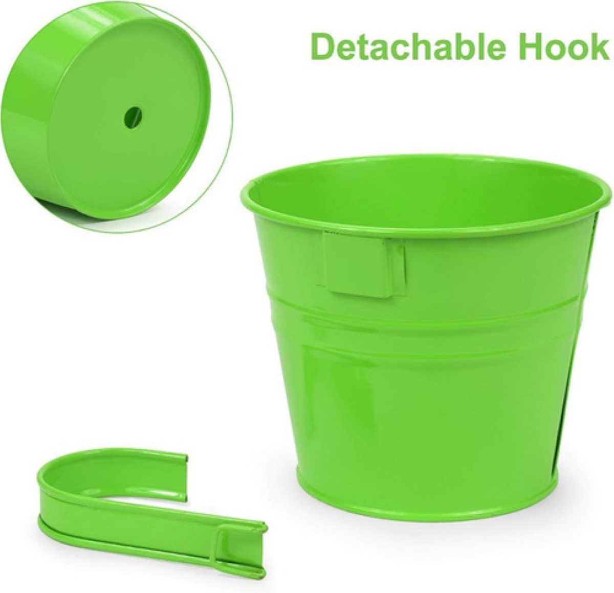 Maceta Colgante Para Baranda De Balcón, 8 Unidades colores