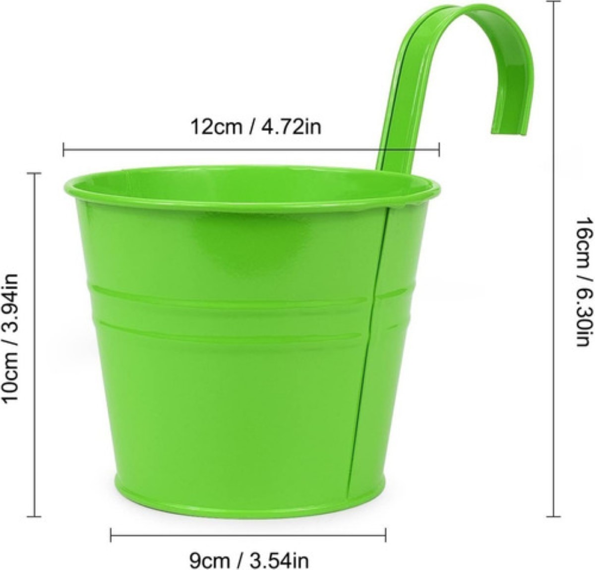 Maceta Colgante Para Baranda De Balcón, 8 Unidades colores