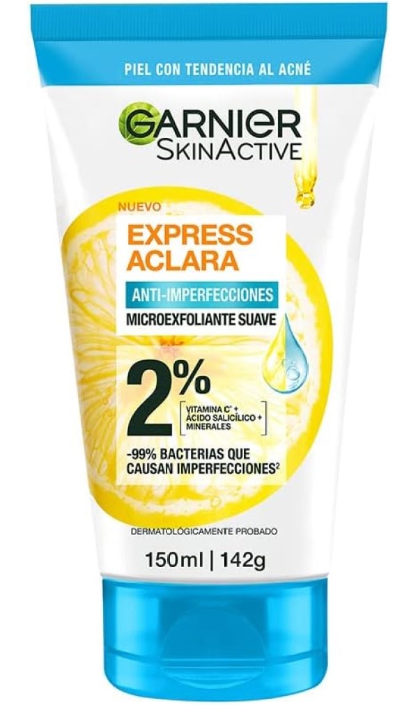 GARNIER SKIN ACTIVE EXPRESS ACLARA VITAMINA C+ACIDO SALICILICO (KIT)