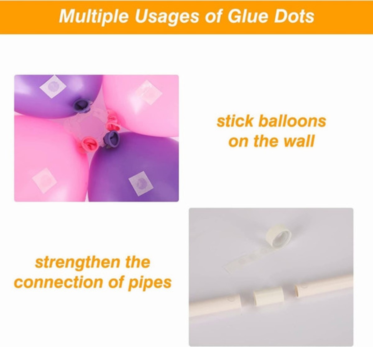 Columna Portátil Con Base Para Decoración Con Globos 2 Pzas Blanco