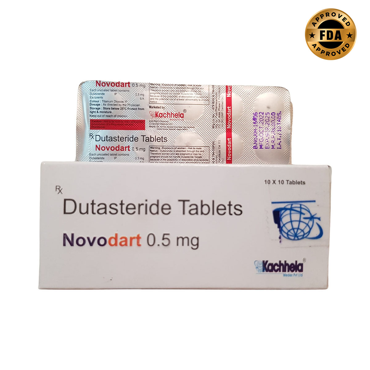 Dutasterida 0.5mg 100 Tabletas Novodart