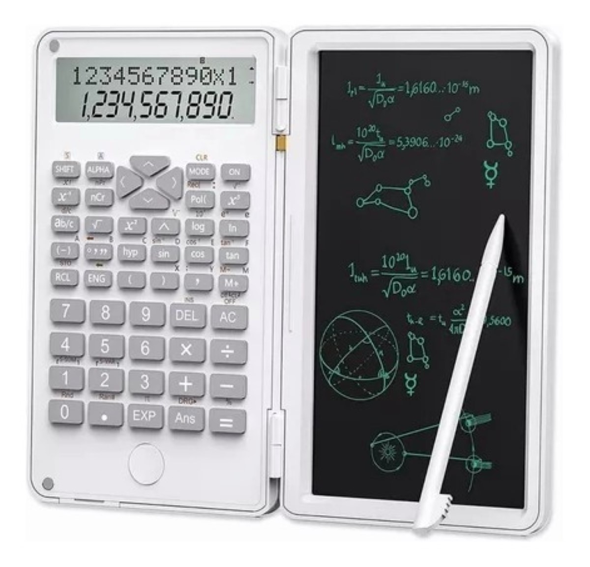 Calculadora Científica C/tablet Inteligente Y 240 Funciones blanco