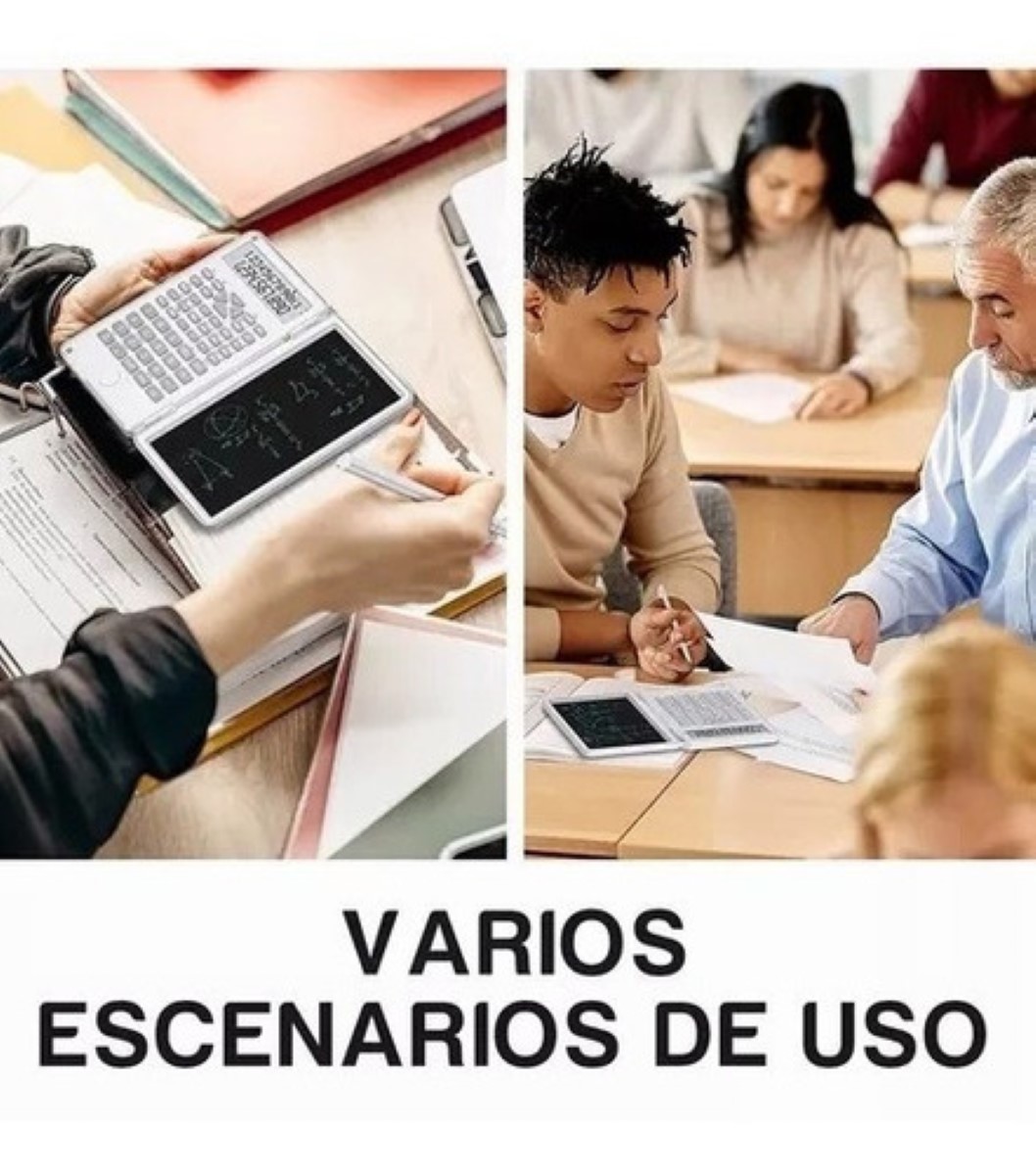 Calculadora Científica C/tablet Inteligente Y 240 Funciones blanco