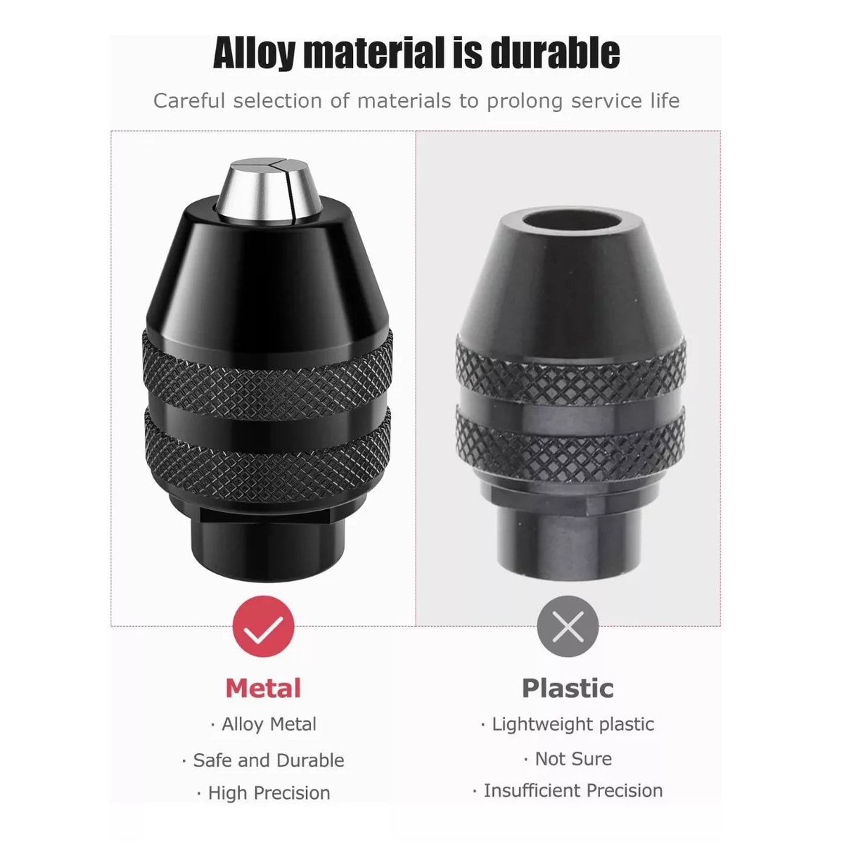 Mandril Porta Brocas, Chuck Compatible Con Dremel 3000, 4000