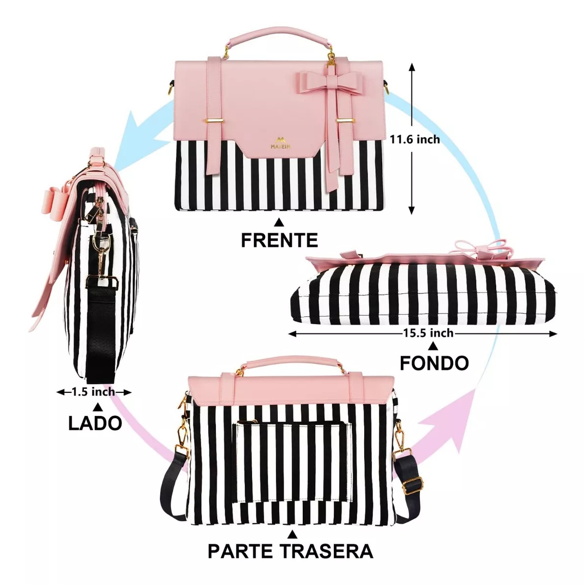 Maletín Crossbody Para Laptop 15 6 In Bolsa Tote Para Mujer