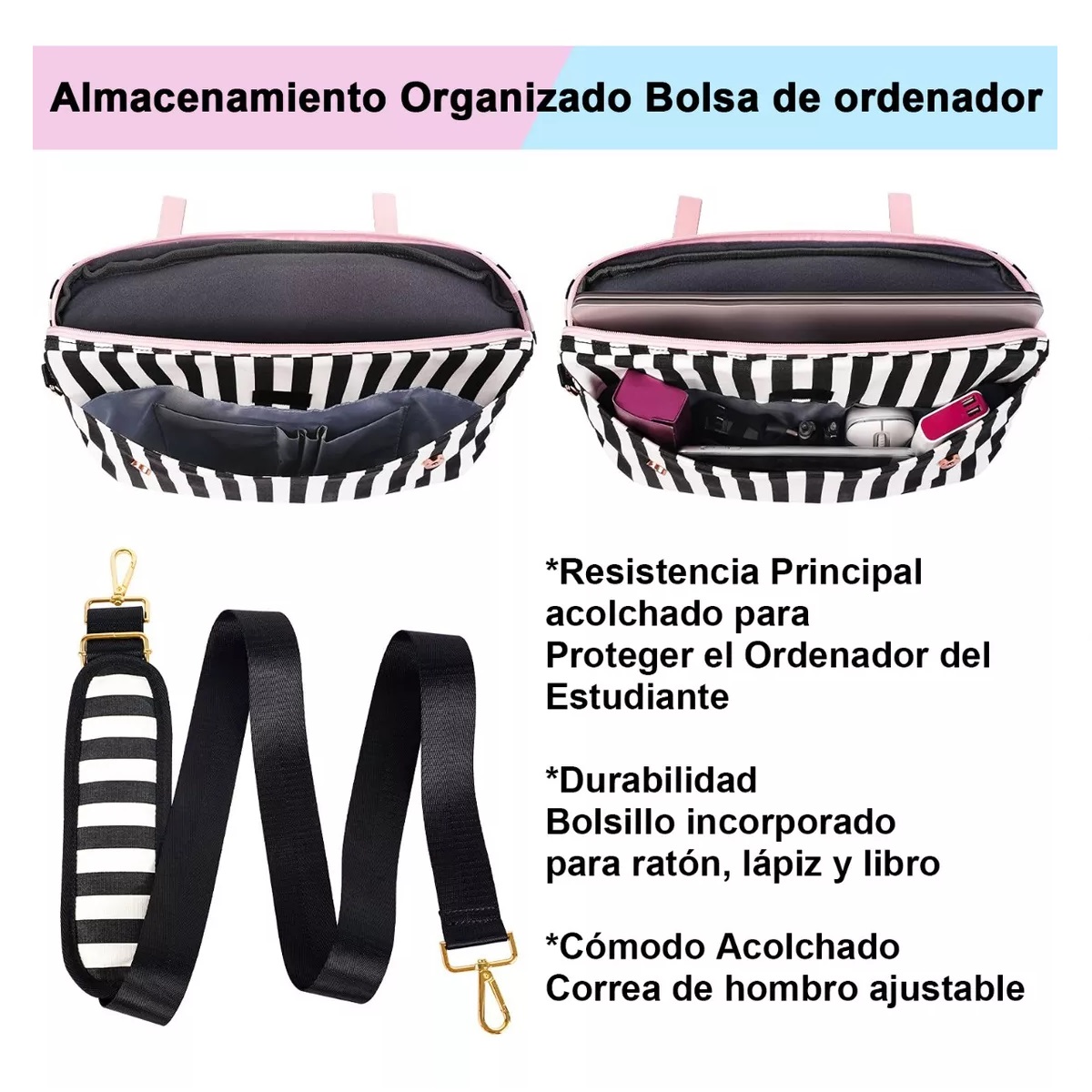 Maletín Crossbody Para Laptop 15 6 In Bolsa Tote Para Mujer