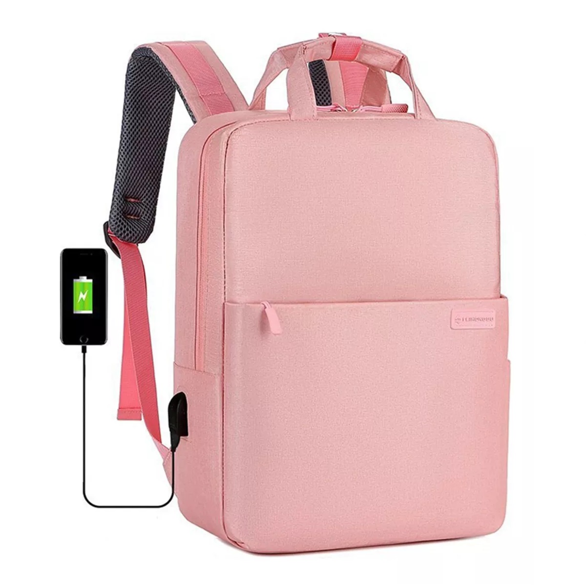 Mochila Para Laptop Mujer Dama Impermeable Rosa
