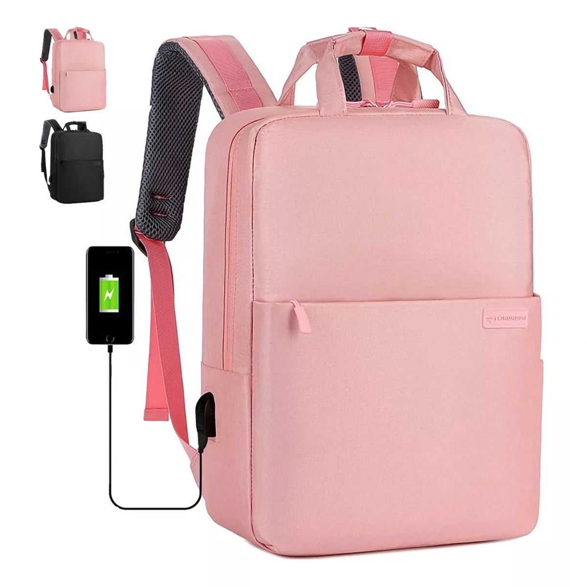Mochila Para Laptop Mujer Dama Impermeable Rosa