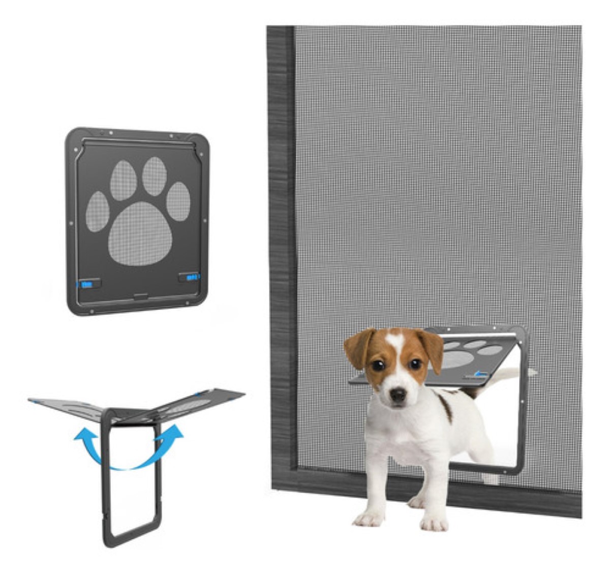 Malla Puerta Para Mascota Gato Perros Pequeño 8x10 Pulgadas gris