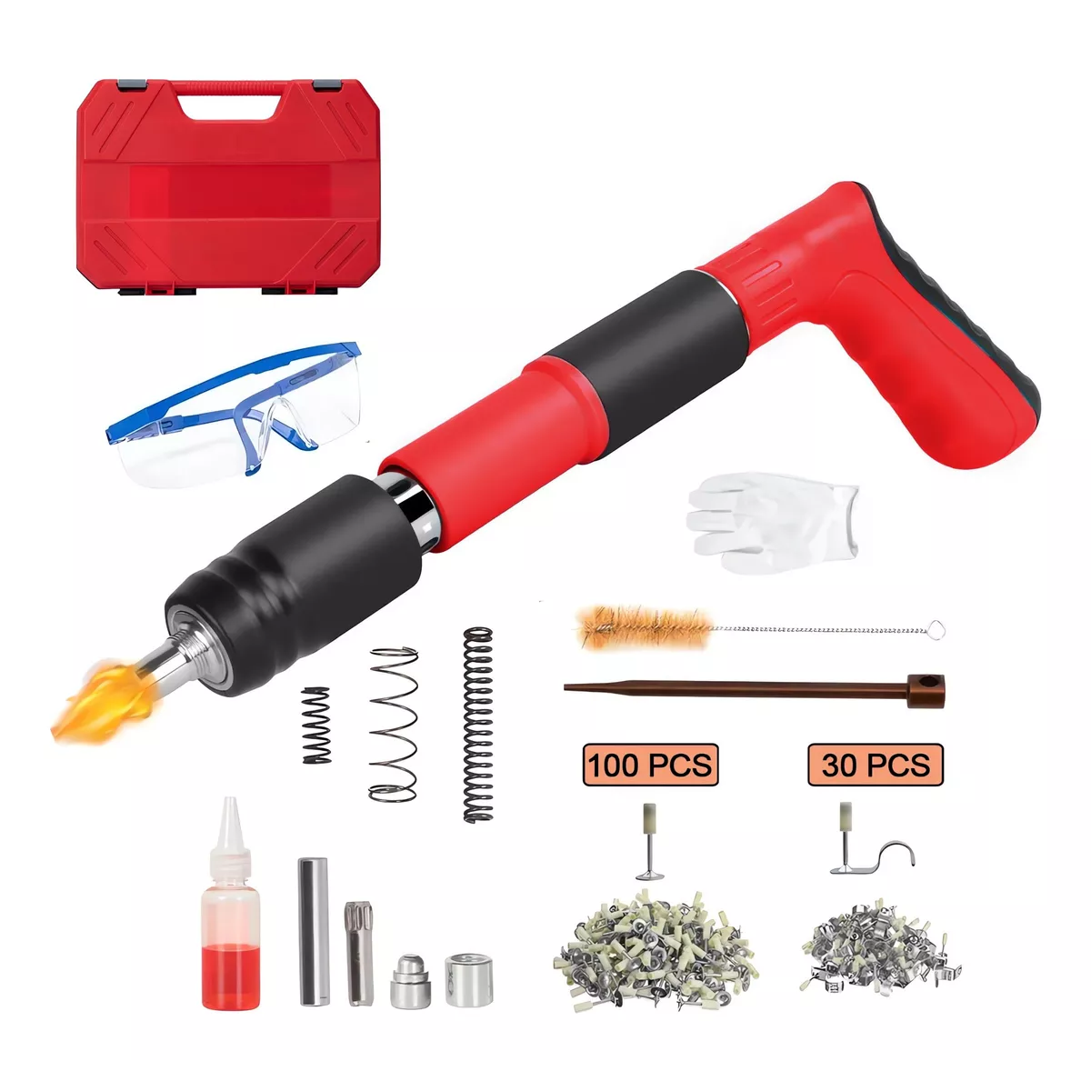 Kit Pistola De Clavos Para Pallets Fijacion Portátil/130 Clavos