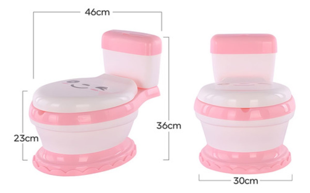 Tapa Bacinica Entrenador Para Niño Asiento Acojinado Y Tapa rosa/blanco