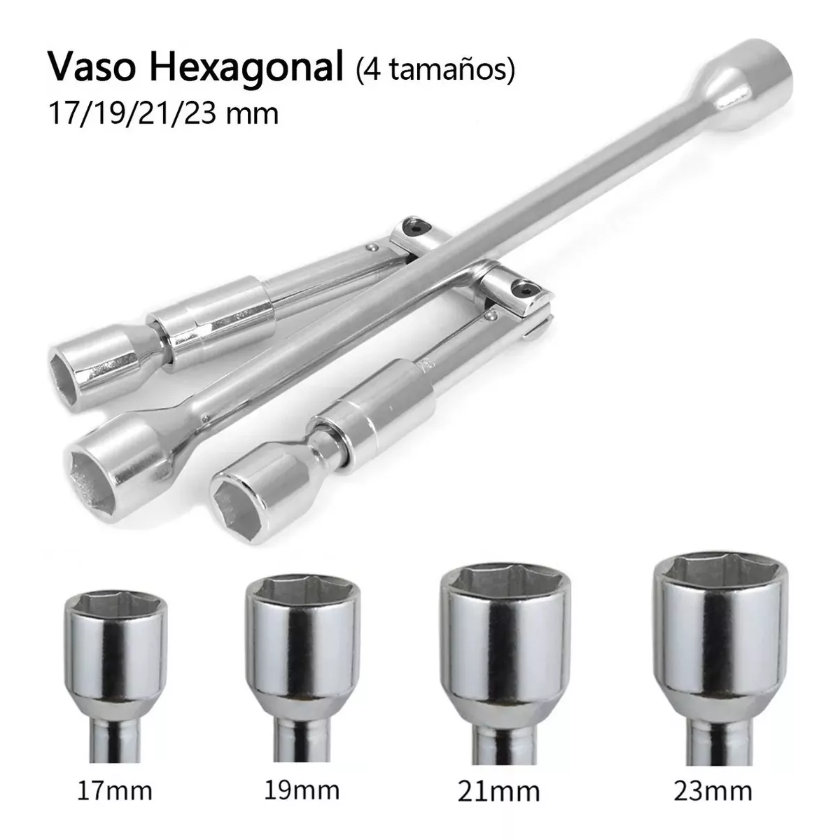 Llave Cruz Cruceta Reforzada Para Auto 17/19/21/23mm,kit3pcs