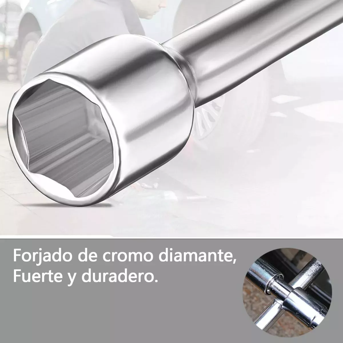 Llave Cruz Cruceta Reforzada Para Auto 17/19/21/23mm,kit3pcs