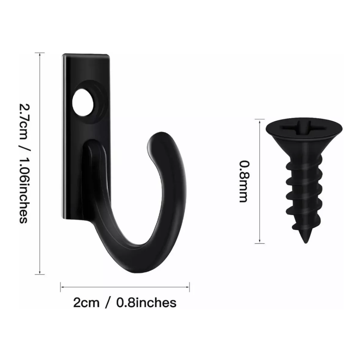 Kit 100pcs Mini Gancho Perchero Pared, Organizador Llaves Gancho