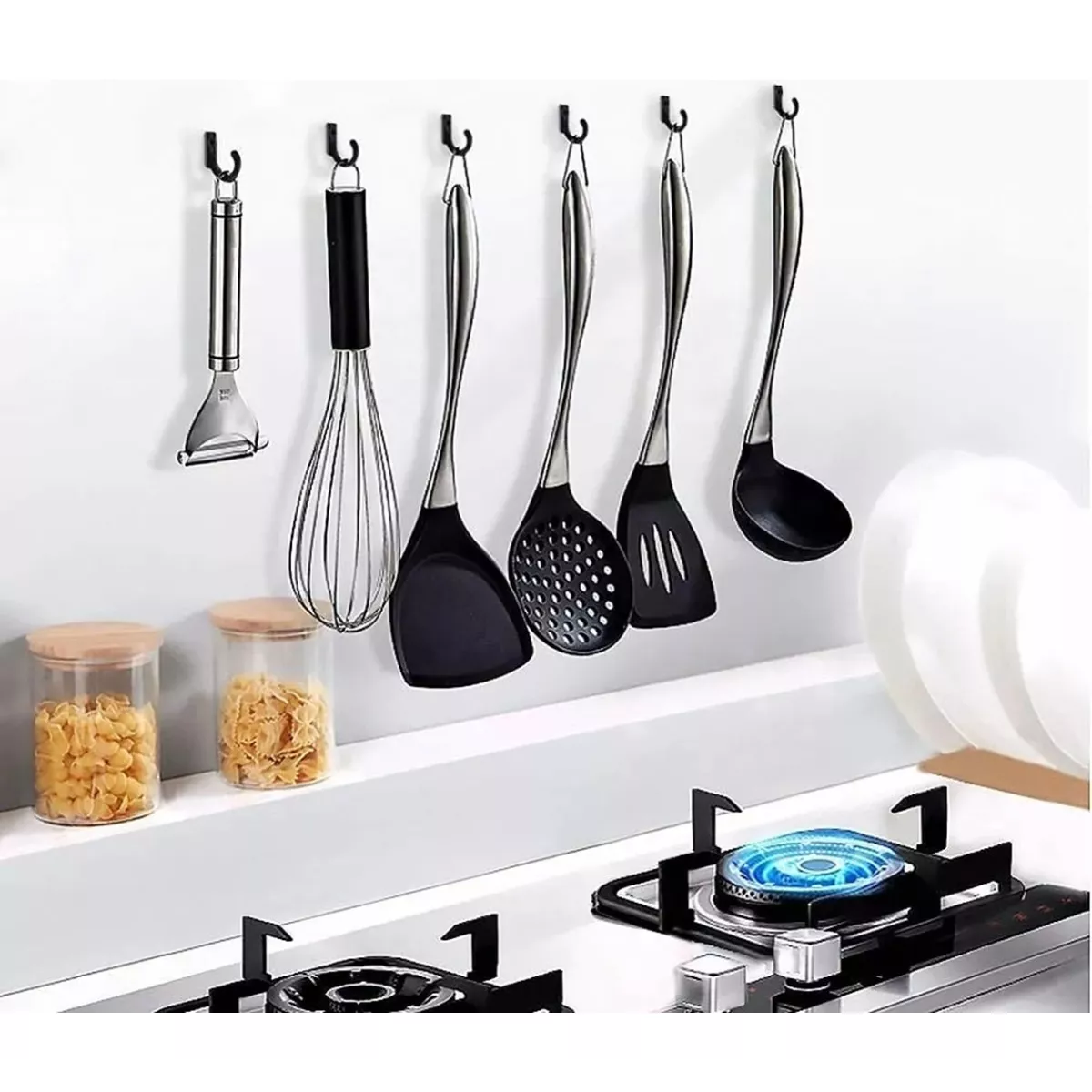 Kit 100pcs Mini Gancho Perchero Pared, Organizador Llaves Gancho