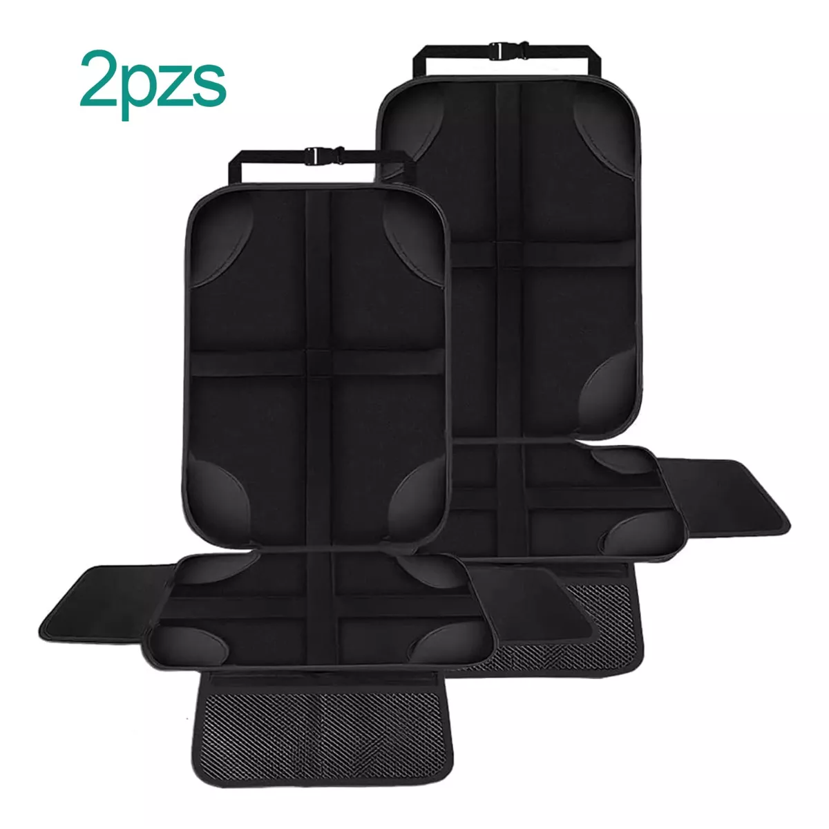 Funda Para Asiento De Auto Protector De Asiento 2 Piezas Negro