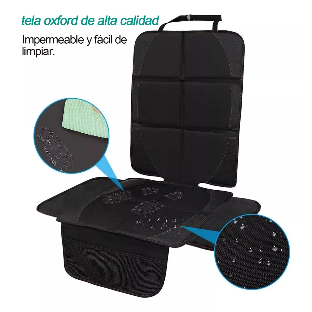 Funda Para Asiento De Auto Protector De Asiento 2 Piezas Negro