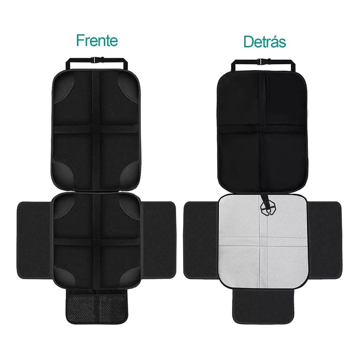 Funda Para Asiento De Auto Protector De Asiento 2 Piezas Negro