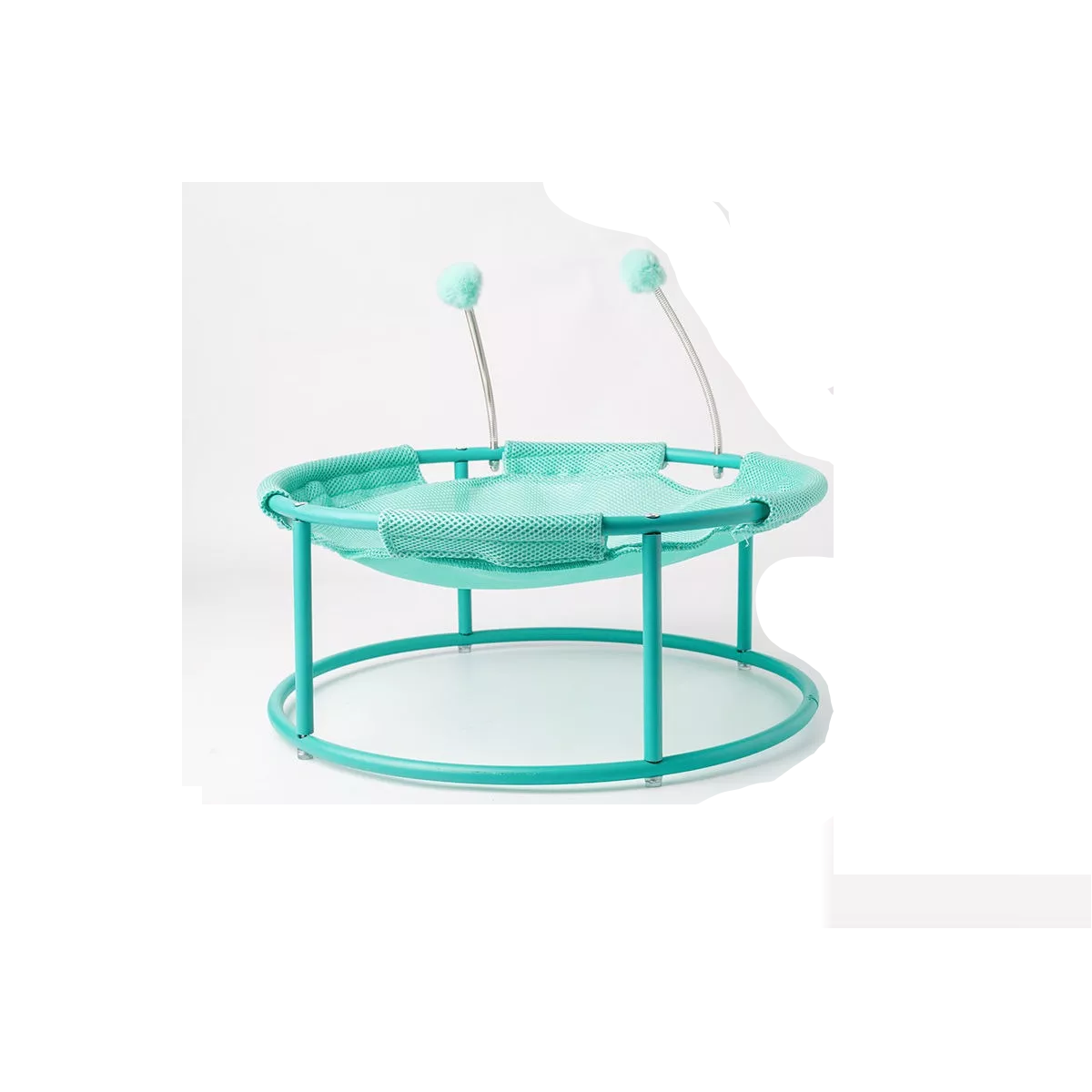 Hamaca Redonda Para Gatos Desmontable Turquesa