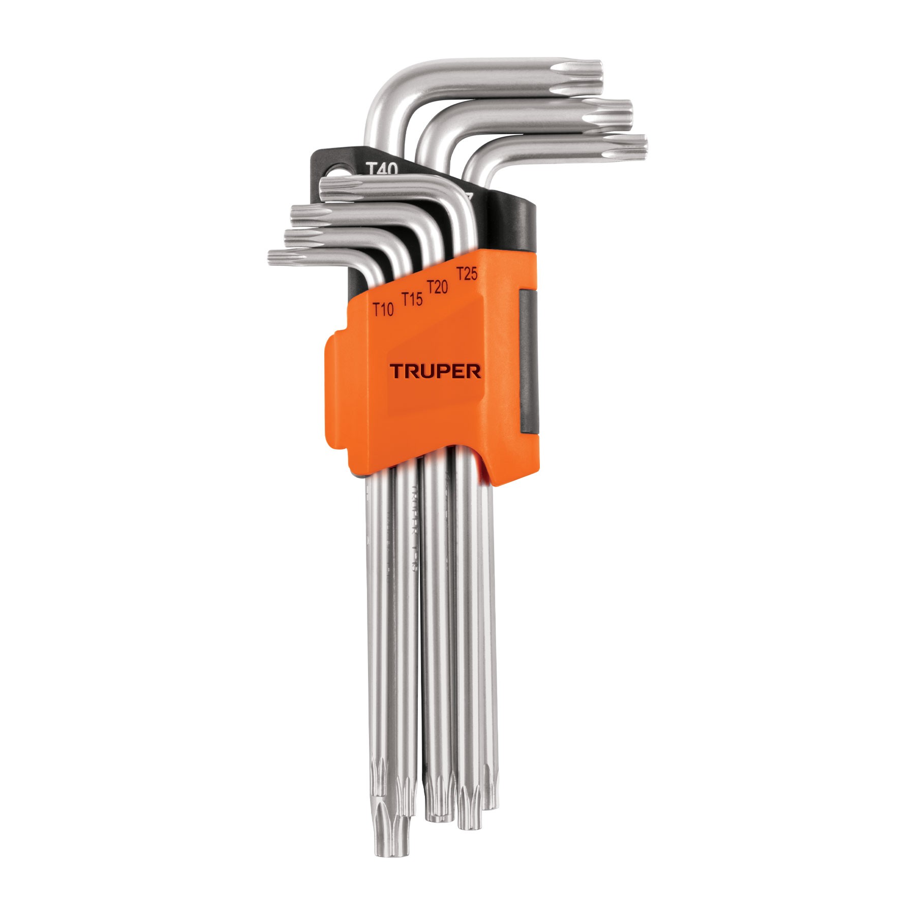 JUEGO DE 7 LLAVES TORX LARGAS CON ORGANIZADOR, TRUPER 15553