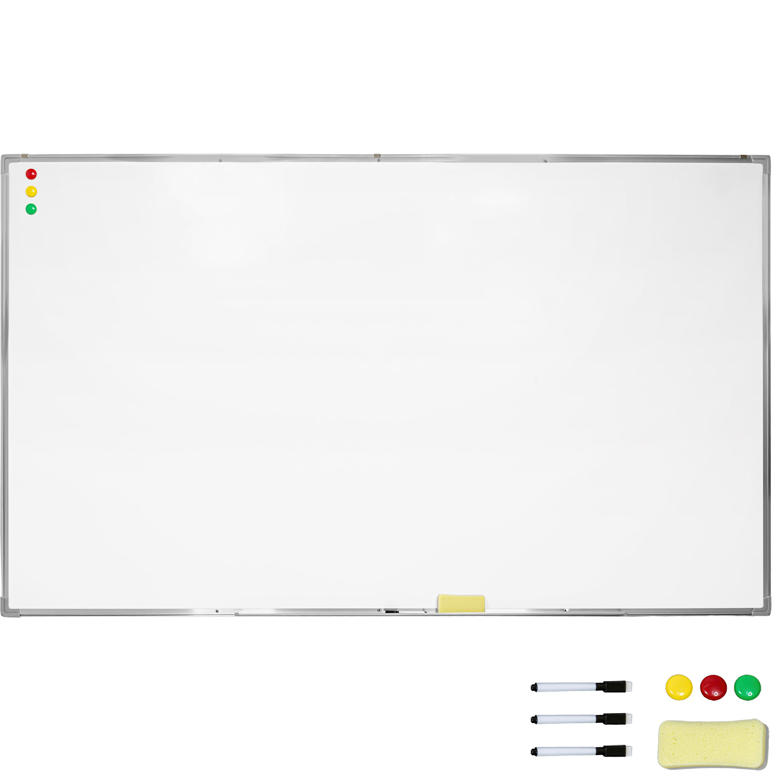 Pizarron Blanco Escolar 120x201cm Marcadores Borrador Imanes