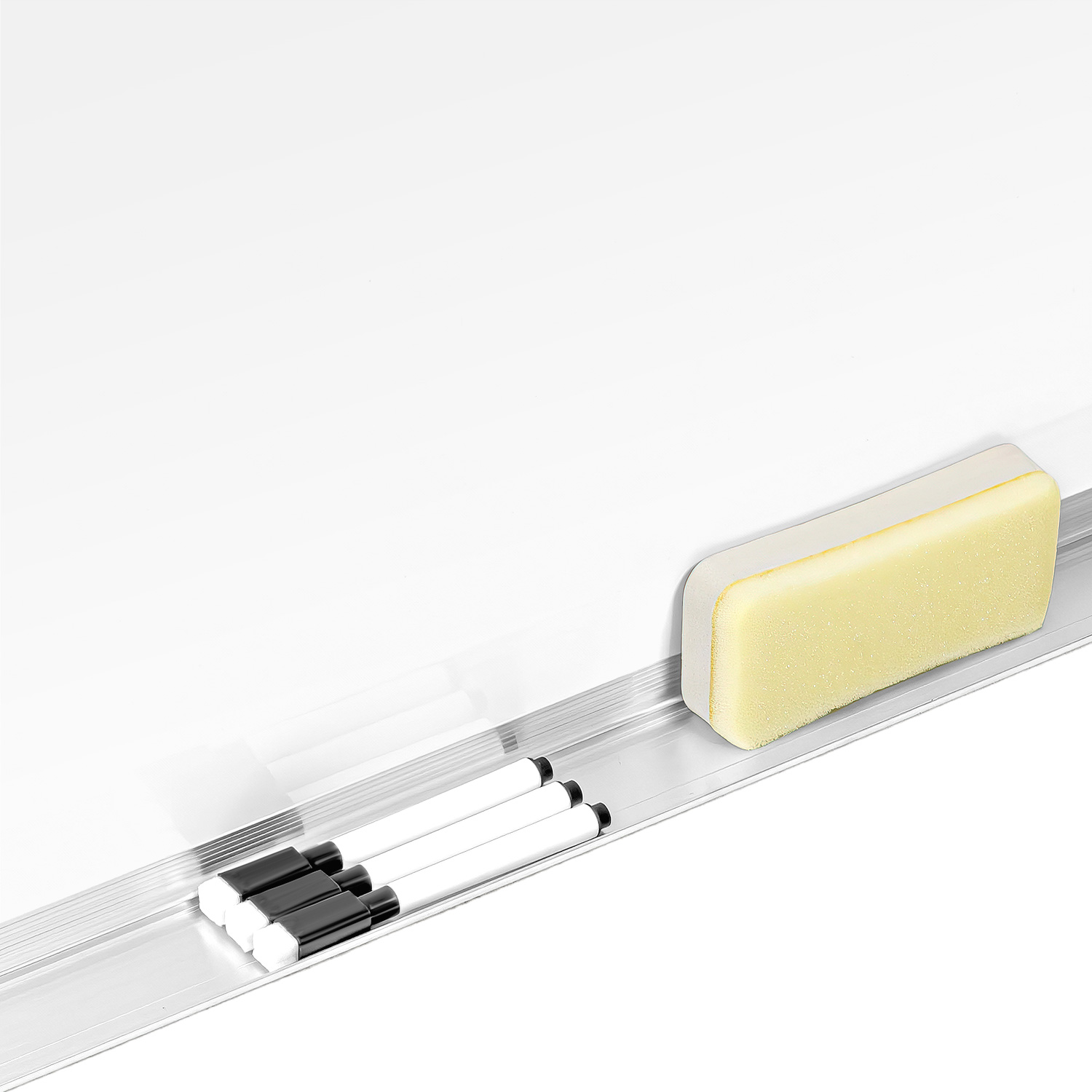 Pizarron Blanco Escolar 120x201cm Marcadores Borrador Imanes