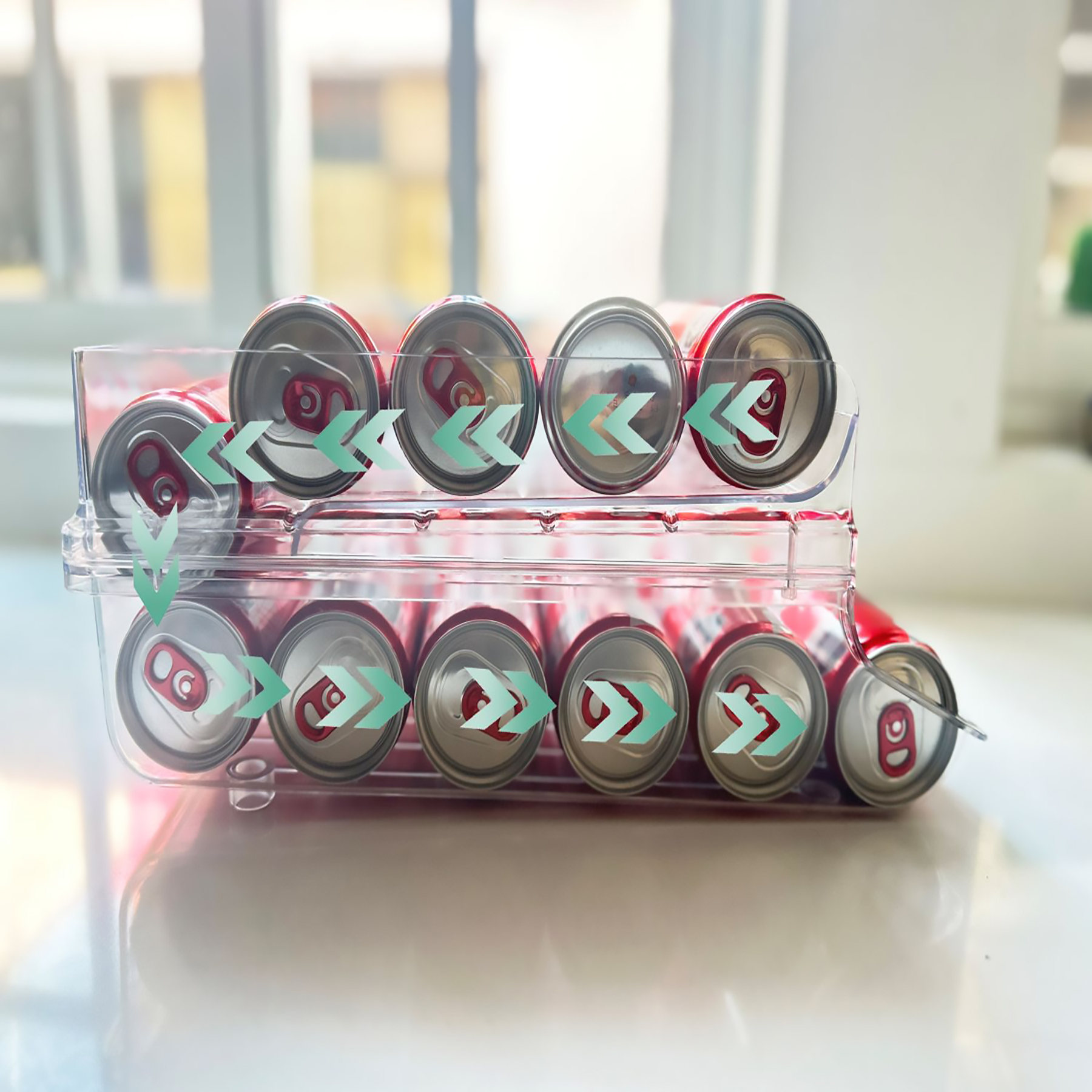 Dispensador de Latas de Refresco y Cerveza para Refrigerador