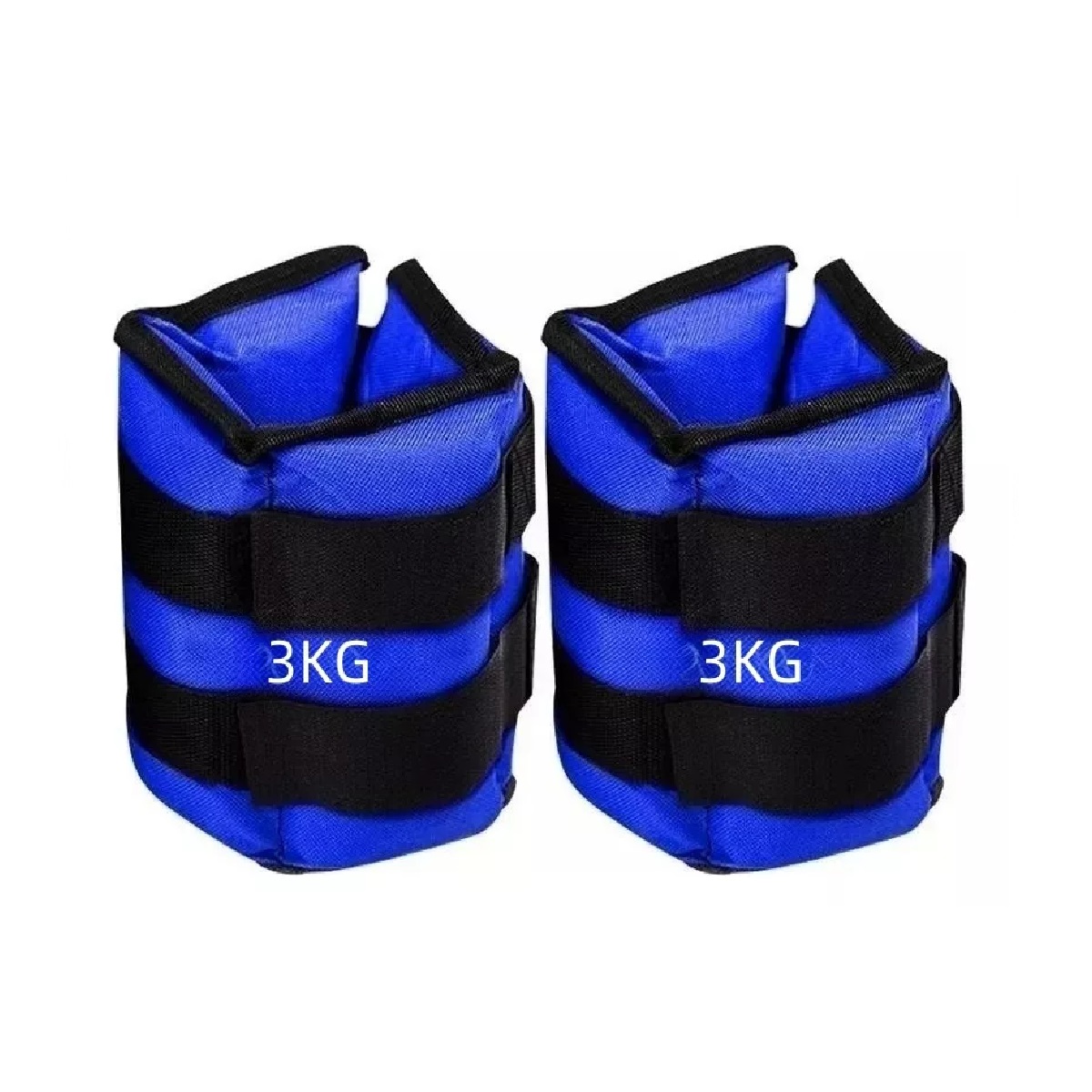 Pesas Fitness Par De Polainas 3kg Cada Una Para Tobillos Azul/Negro