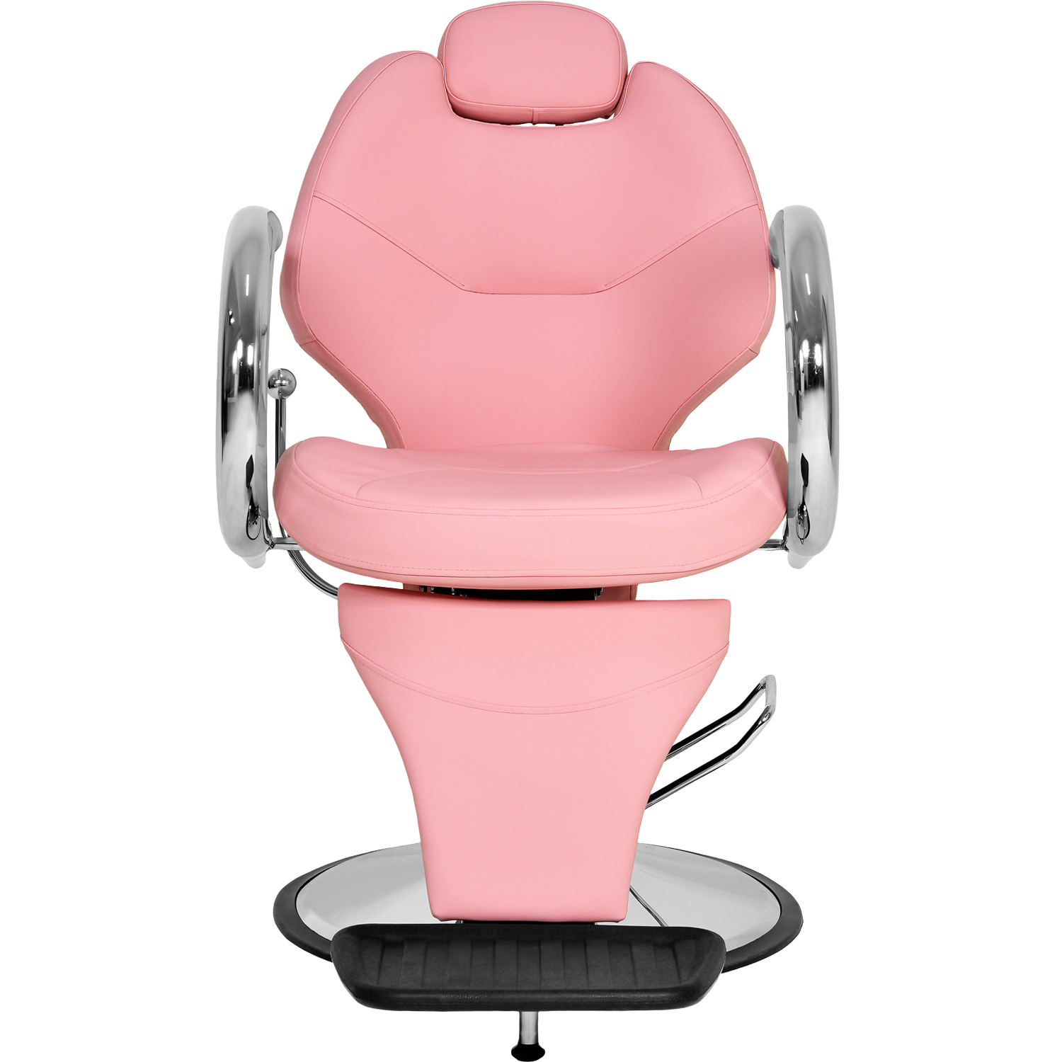 Silla Sillon Barberia Hidraulico Peluqueria Reclinable Salon Rosa