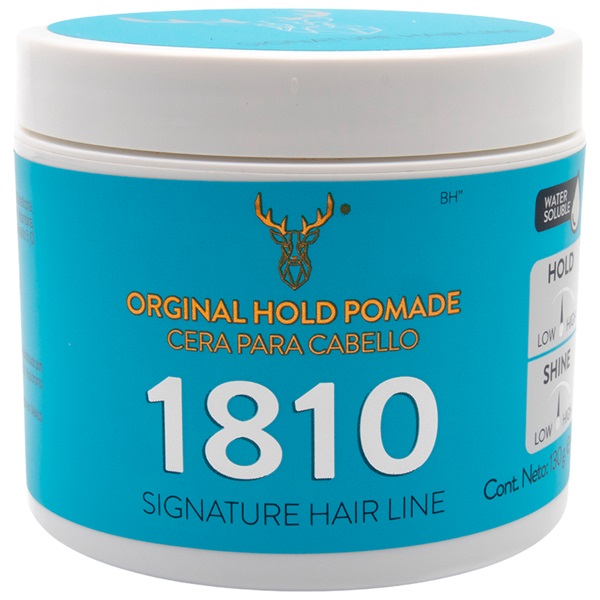 1810 CERA ORIGINAL HOLD POMADE. CERA PARA CABELLO FIJACIÓN MEDIA BRILLO MEDIO. BASE AGUA.