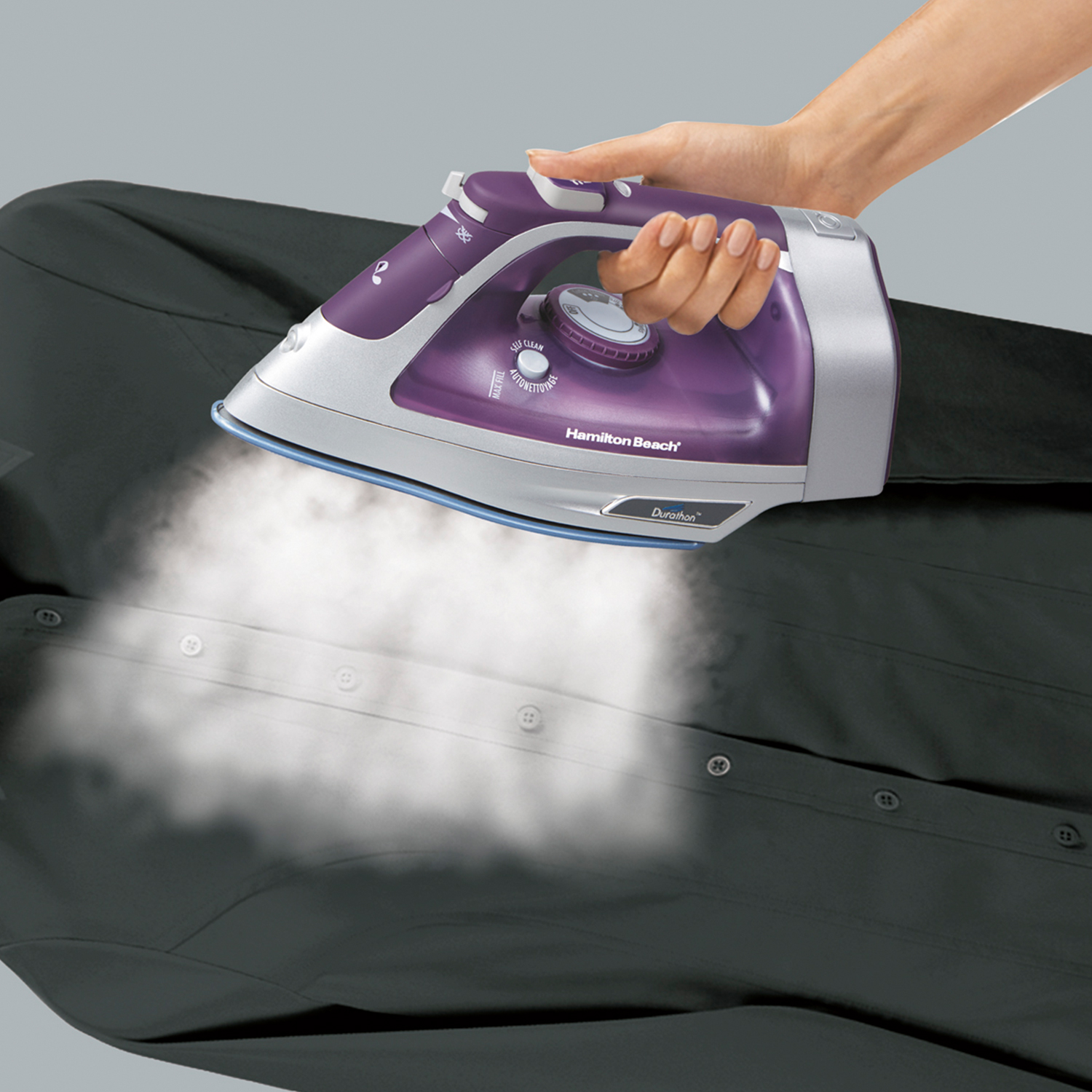 Plancha De Vapor Hamilton Beach 19803R Antiadherente Cable Retráctil