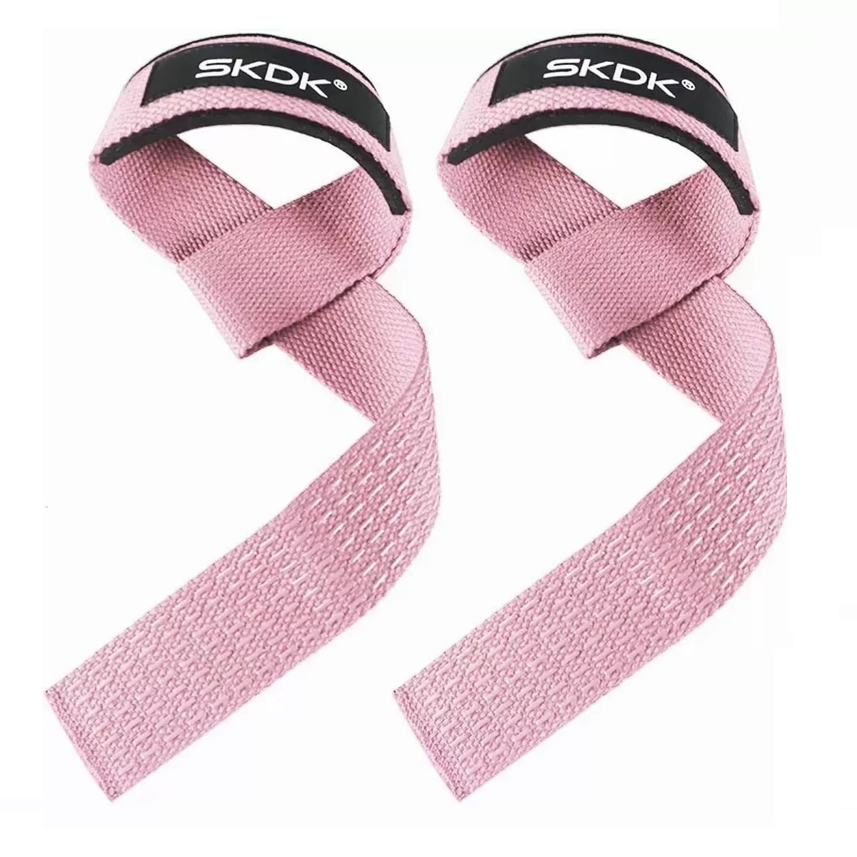 Straps Muñequera Gym Crossfit Pesas Lifting Fitness Cinta Rosa