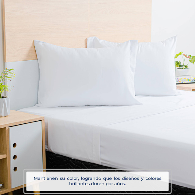 Sabanas Blancas Soft Atlas del Descanso , Queen Size