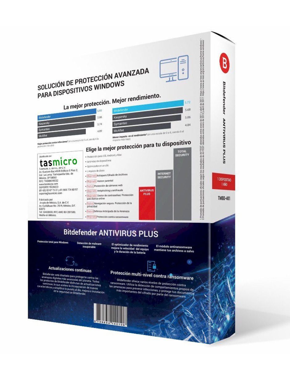 BITDEFENDER: ANTIVIRUS (1AÑO, 1 USUARIO)