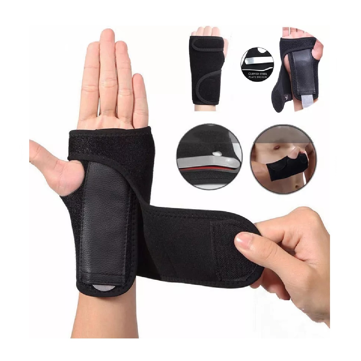 Muñequera Ortopedica Hombre Mujer Ferula Tunel Carpiano Gym Derecha