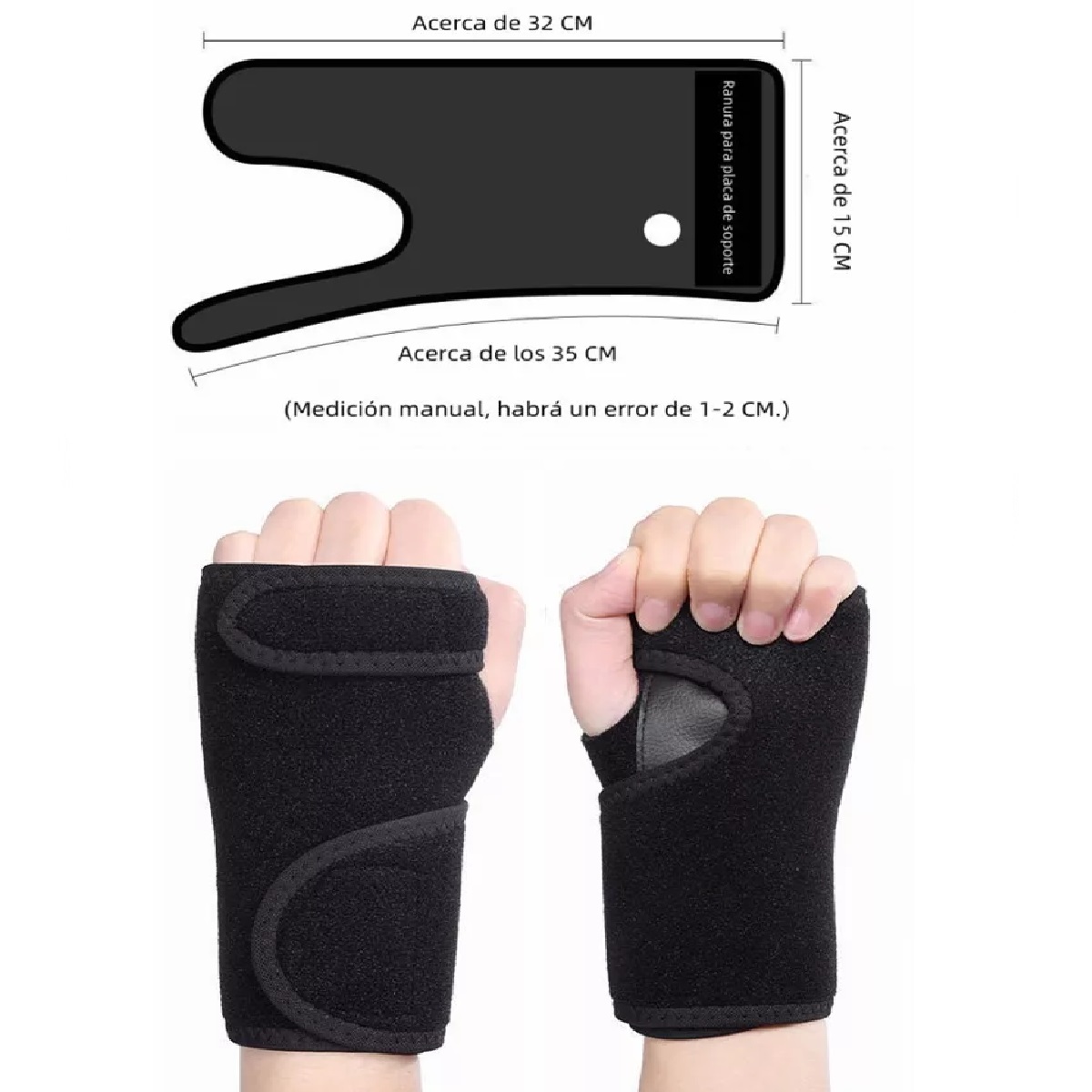 Muñequera Ortopedica Hombre Mujer Ferula Tunel Carpiano Gym Derecha