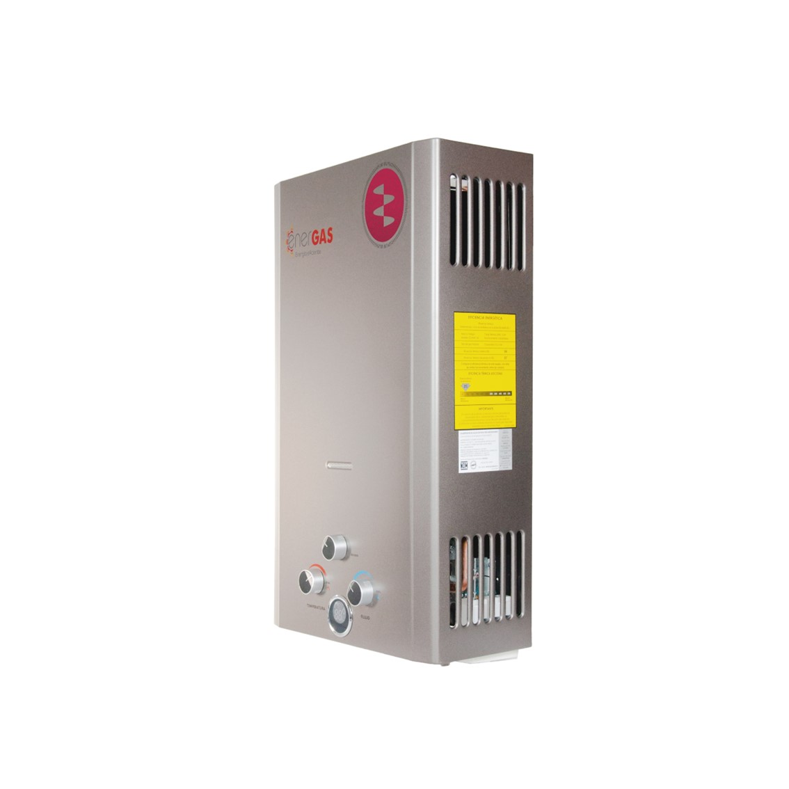 Calentador boiler ENERGAS de paso, instantáneo, de agua 12L gas natural.