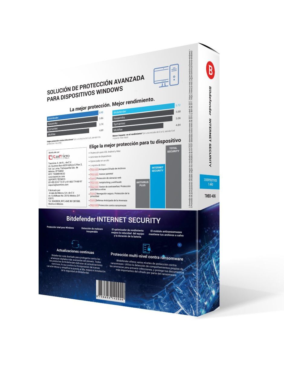 Bitdefender Intenet Security Para 3 Usuarios PC