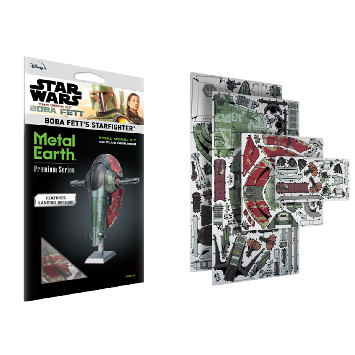 Modelo de Metal 3d Caza Estelar de Boba Fett.