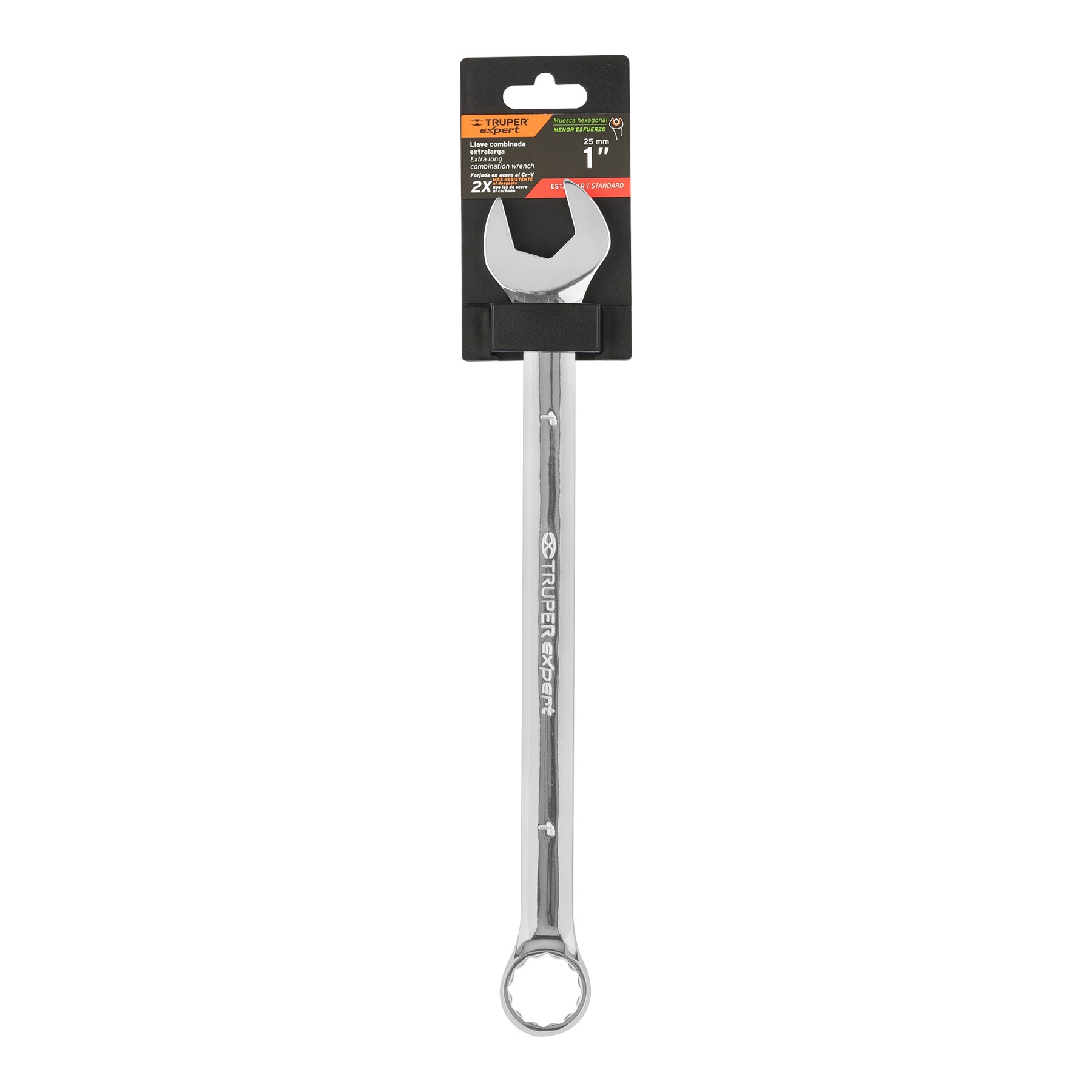 LLAVE COMBINADA EXTRALARGA 1" X 355 MM DE LARGO, TRUPER EXPERT 15602