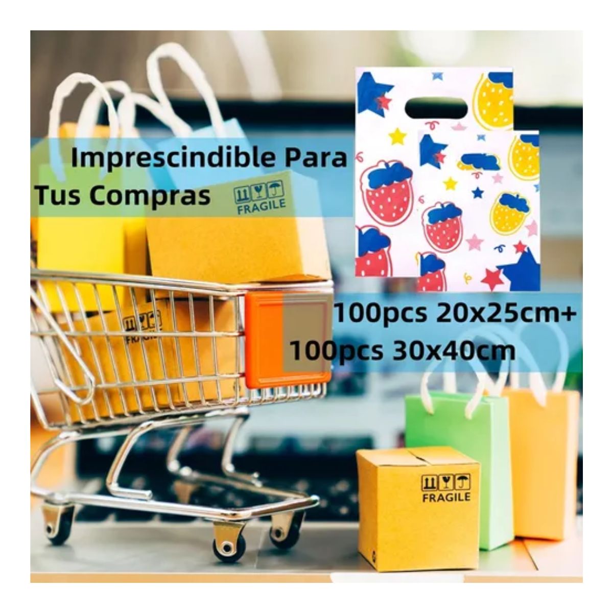 200 Bolsas Sobres Plástico Envíos Paquetería 25*35cm+2 Pluma Morado