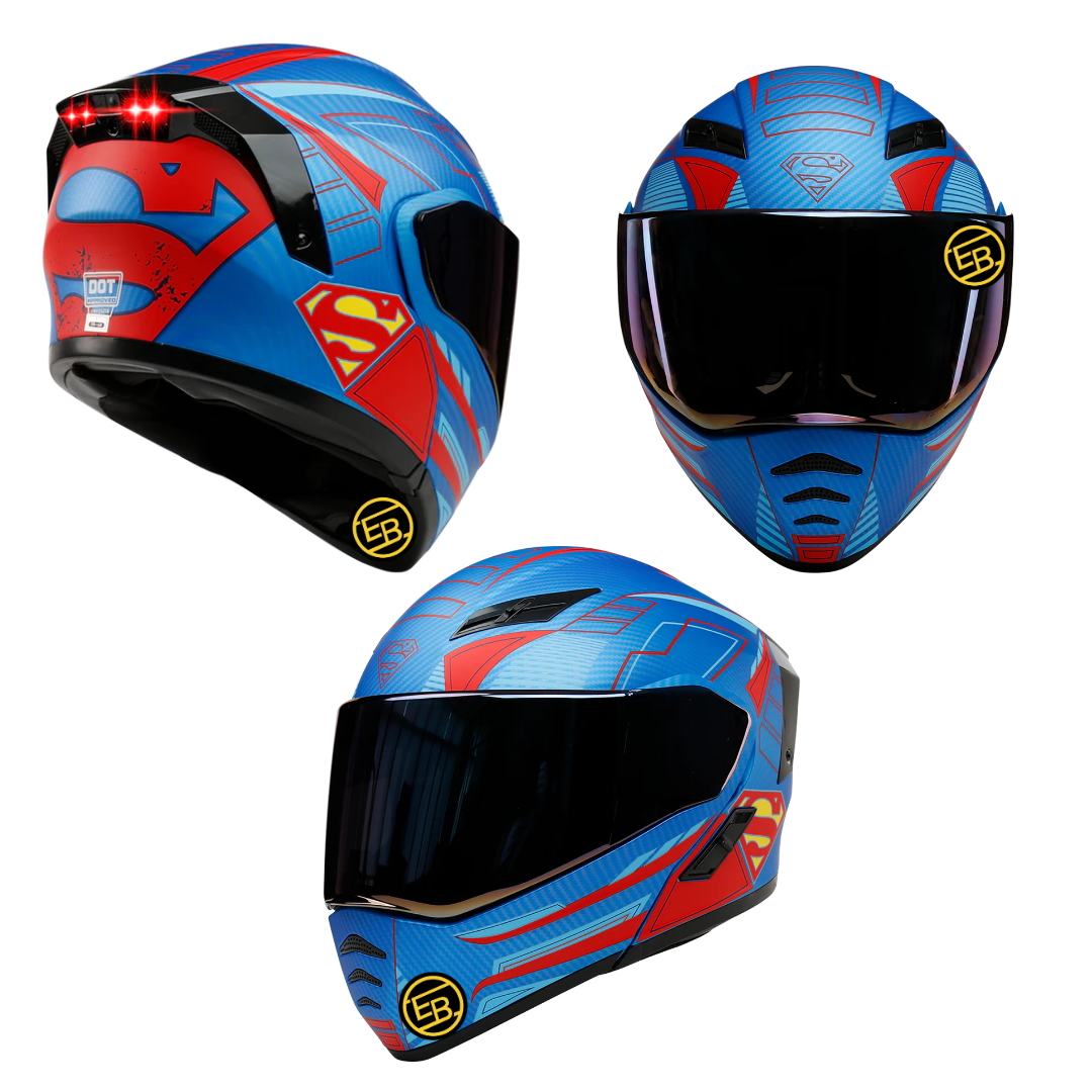 casco de cross Bro azul