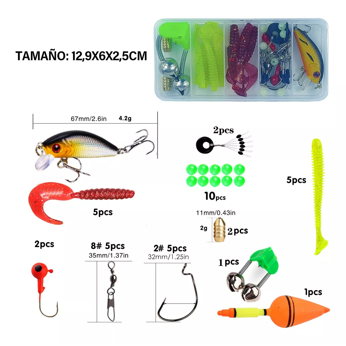 Juego De Caña De Pescar Telescópica Y Carrete De 1,8 M Azul