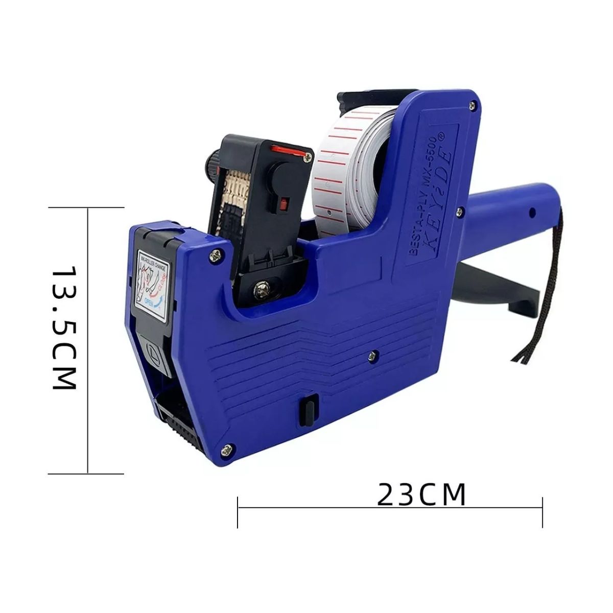 Etiquetadora De Precios Manual De 8 Digitos Y 10000 Etiqueta azul