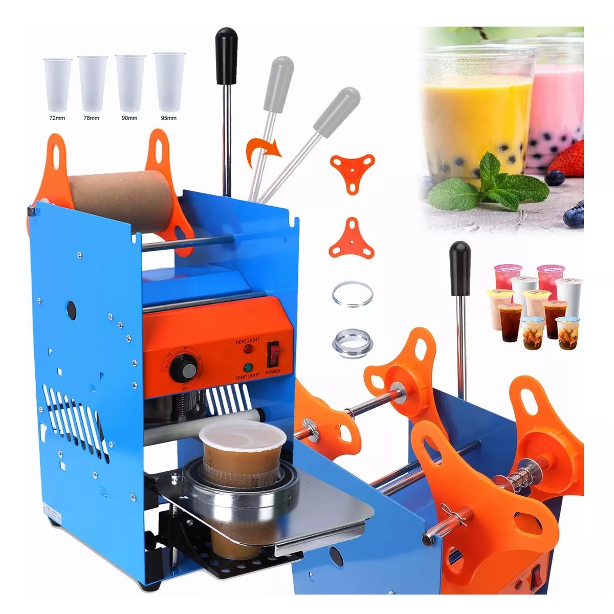 Máquina De Sellado Manual De Vasos Con Control Temperatura