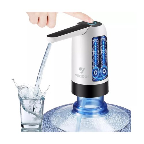 Dispensador de botellas de agua para el hogar, la oficina/la cocina,  botella eléctrica portátil recargable por USB, dispensador de cubo de agua  para