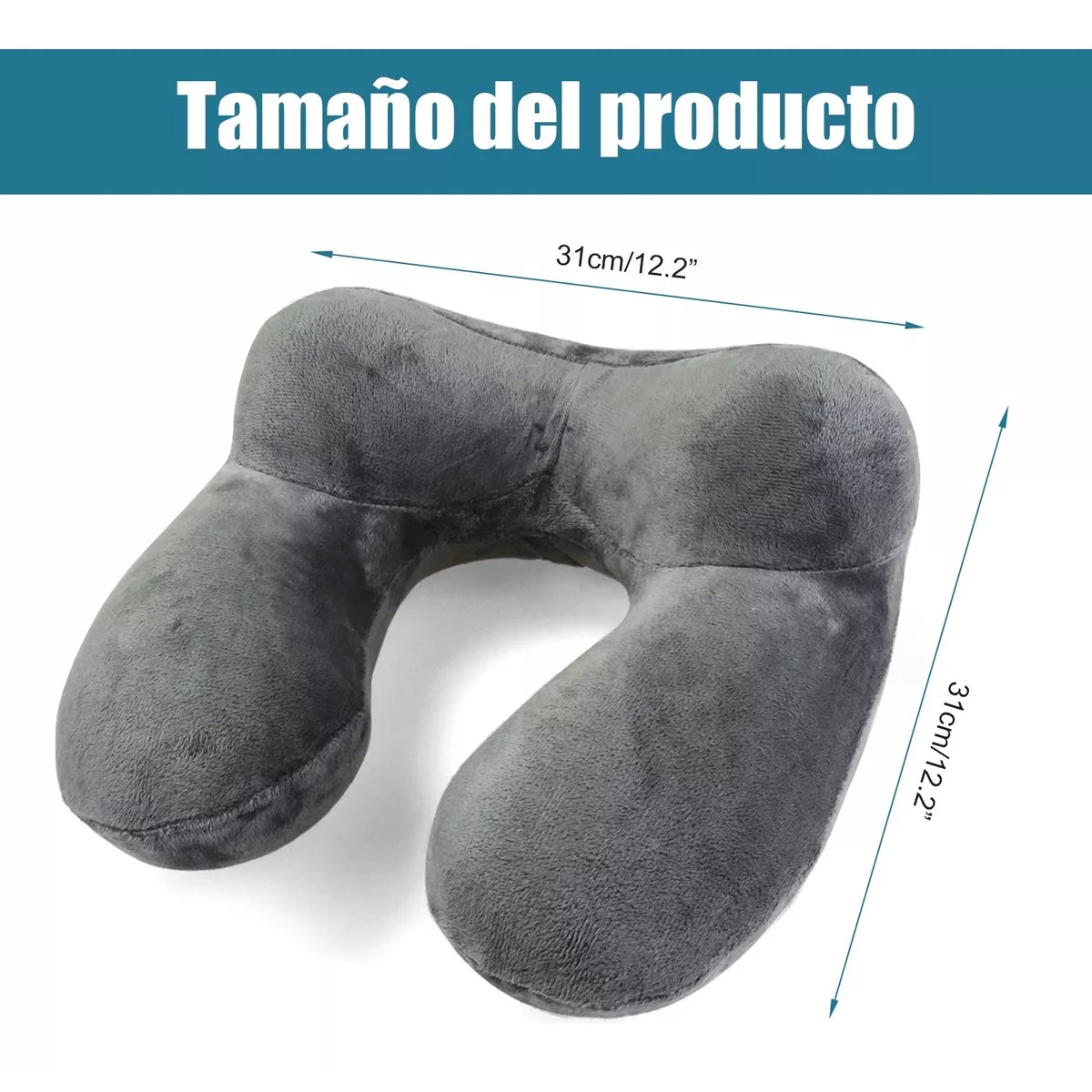 Almohada De Viaje Inflable Almohada De Cuello Inflable